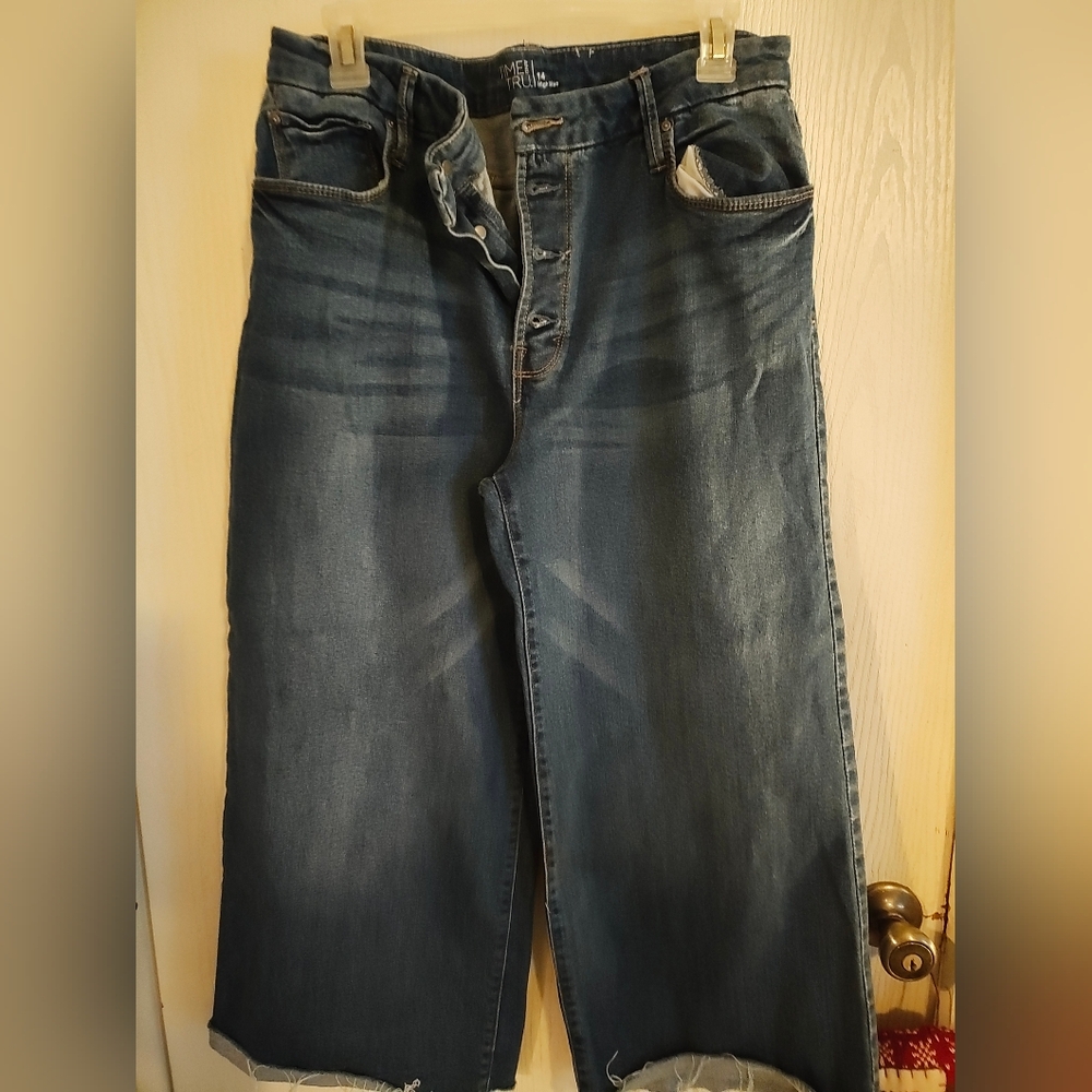 Time and Tru Women's Dark Blue Flare Jeans